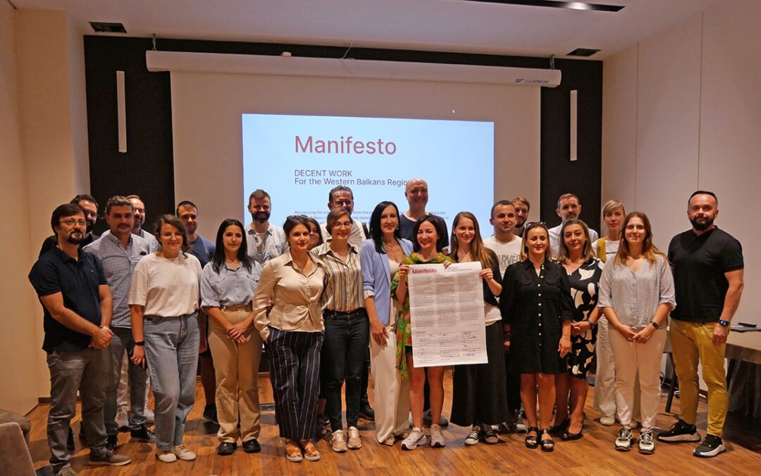 20 organizations from the Western Balkans signed the Manifesto on decent work